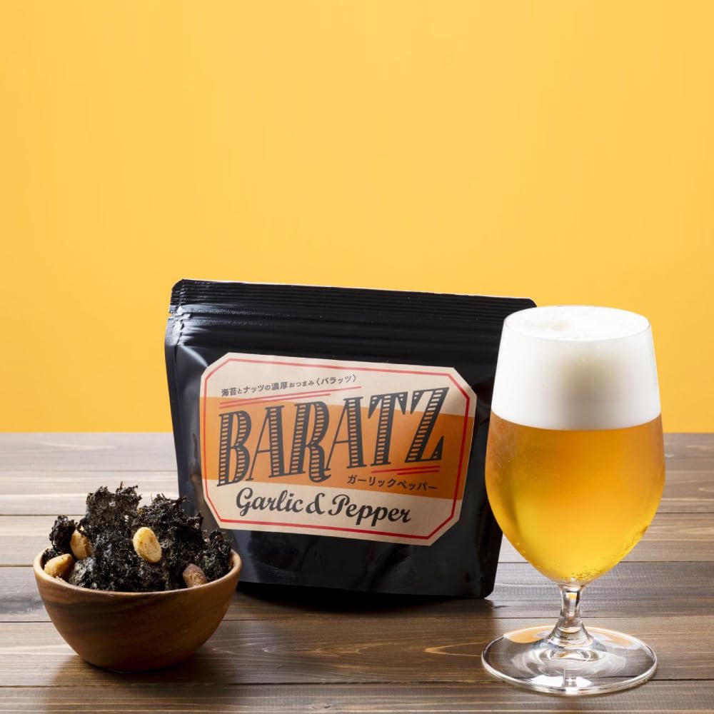 Amazon.co.jp: 海苔とナッツの濃厚おつまみBARATZ（バラッツ